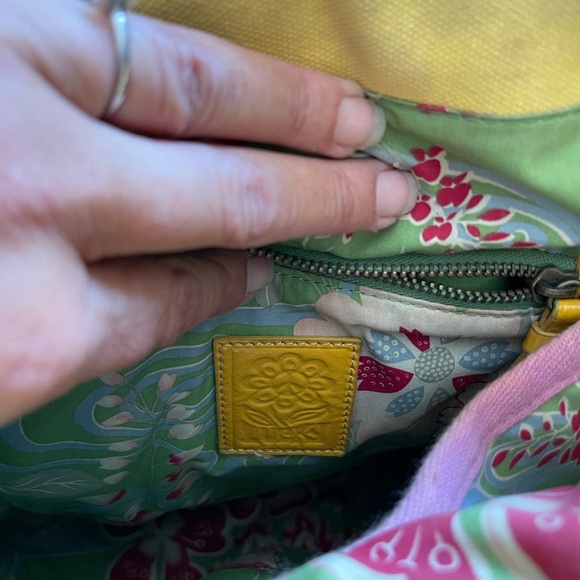 Lucky Brand Raffia Straw Tote Yellow Tan lined Multipurpose/Beach Bag - Picture 6 of 12